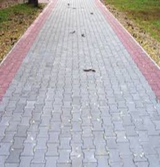 Укладка бетонной тротуарной плитки